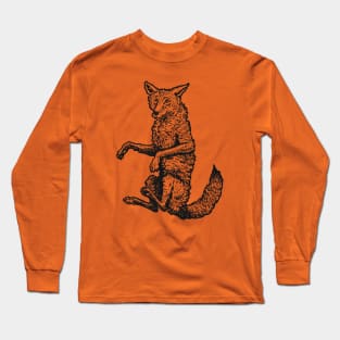 A Levity of Animals: Cunning Coyote Long Sleeve T-Shirt